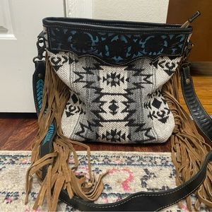 Aztec fringe Myra bag